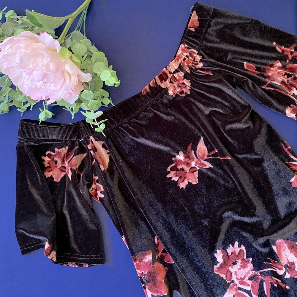 Velvet Off the Shoulder Top